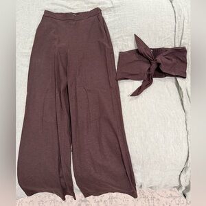 Brown pants set